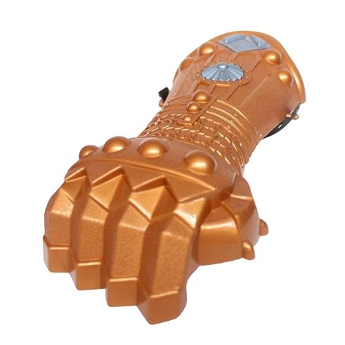 Kit Medieval Infantil C/Martelo Mascara Bracelete Fantasia Heróis (Dourado)