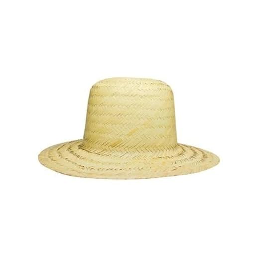 Chapéu de Palha Festa Junina Infantil, Natural, 28 cm, Estilo Caipira