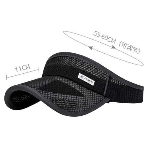 Image of Outdoor Sport Cap Wide Brim UV Protection Breathable Adjustable Baseball Cap for Beach Golf Running Tennis