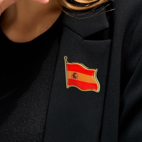 Image of Country Flag Brooch Metal Alloy Souvenir Pin Shirt Hat Backpack Jewelry Accessories Decoration Party Christmas Gift Badge International Travel Pin