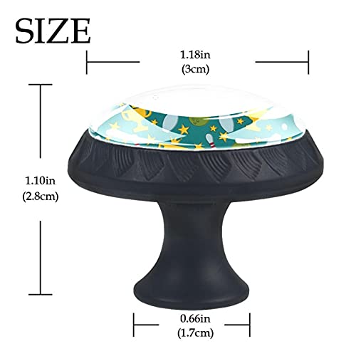 Poignées de bowling vertes boutons de tiroir au design multicolore original pour buffet - 5