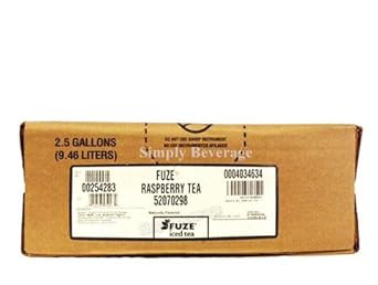 Supply Depot Fuze Raspberry Tea 2.5 gallon Bag in Box BIB syrup, 320 Fl Oz Pack of 1