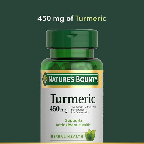 Nature's Bounty Turmeric Capsules, 450mg, 60 Count - image 3