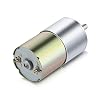 DC 12V 10RPM Gear Motor High Torque Electric Micro Speed Reduction Geared Motor Centric Output Shaft 37mm Diameter Gearbox