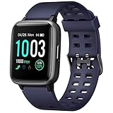 LETSCOM Smart Watch Fitness Tracker with Heart Rate Monitor, IP68 Waterproof Activity Tracker Compatible with Android and iOS Phone, Step Counter Sleep Monitor, Pedometer Smartwatch for Women Men kids