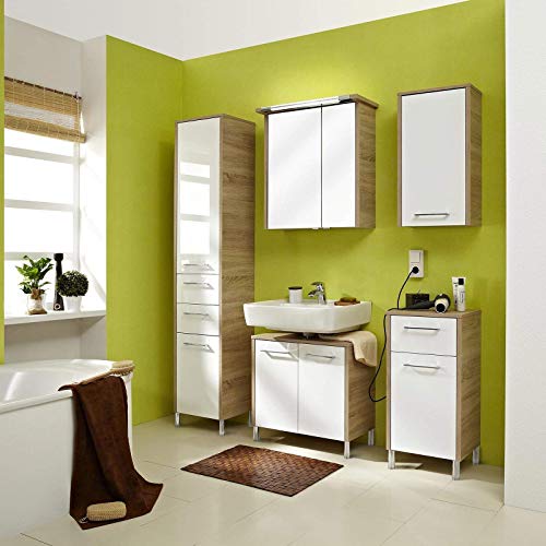 Pelipal Under Sink Cabinet, Wood Effect, Natural Oak, 33 x 65 x 53 cm Pelipal Under Sink Cabinet, Wood Effect, Natural Oak, 33 x 65 x 53 cm