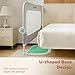 Bed Rail for Toddlers, 59in Folding Toddler Bed Rail Guard with Reinforced Anchor System & Sturdy Metal Frame, Portable Bed Railing for Baby Fits Crib,Twin, Queen & King Bed, Breathable Mesh