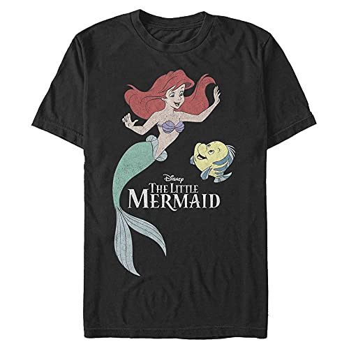 T-shirt sirène Disney homme noir taille M vêtement imprimé Ariel