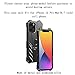 GOODKSSOP Cool Tough Metal Case for iPhone 12 Pro Max (6.7 inch), Anti-Fall Shockproof Aluminum Alloy Bumper Protective Skin Scratchproof Frame Back Plate Cover Black