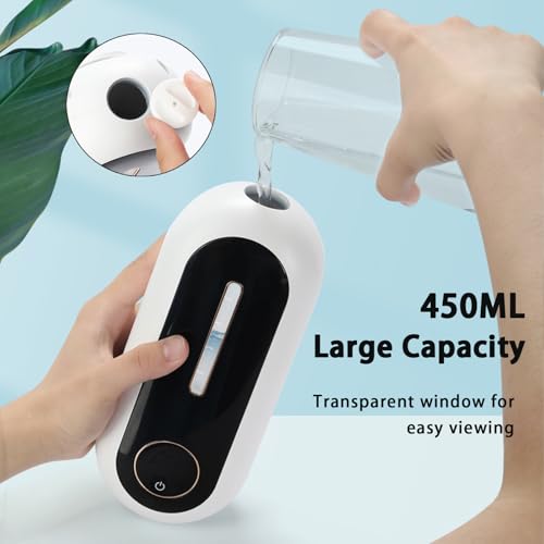 Image of Automatic Soap Dispenser, Smart Wall-Mounted Foam Soap Dispenser with Temperature Display & Long-Last Battery, 450ML Large Capacity, 3 Modes for Kitchen Sink and Bathroom (Blackwhite)