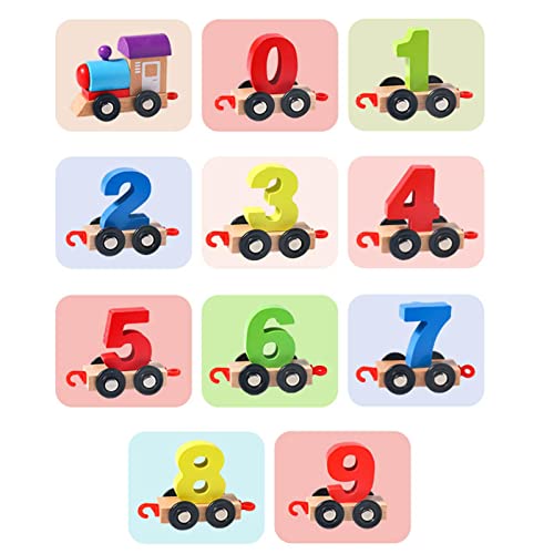 Wooden Digital Train Toy Numbers Magnetic Train Cars Early Learning Educational Toys for Kids Age 3 and Up Mini Train… - Image 8