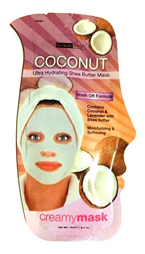 Coconut Ultra Hydrating Shea Butter Cleansing Peel-off Creamy Mask .3oz (Pack of 6)