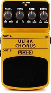 Rich Stereo Effect: Enhance your guitar’s tone with the ULTRA CHORUS UC200, delivering a thick, vibrant sound and rich stereo effects for an extraordinary musical experience Ultimate Sound Shaping: Customize your tone with dedicated Depth, Rate, and ...