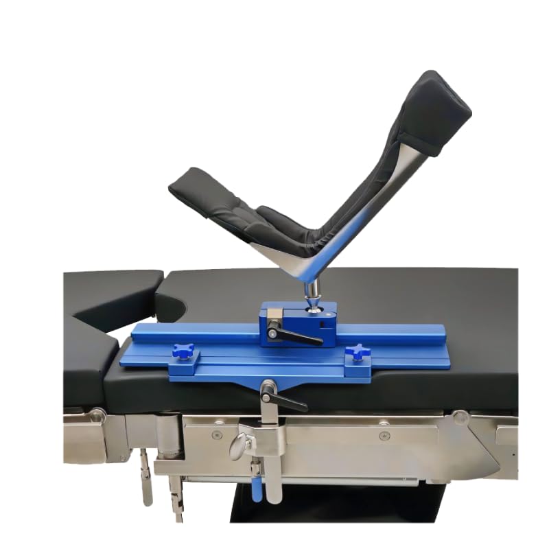 Medical Knee Surgery Positioning Device, Orthopedic Leg Support Fixator with Spherical Mount, Universal Operating Table Attachment