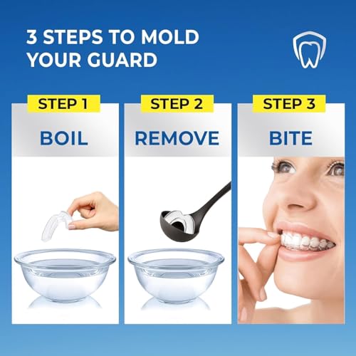 Image of Mouth Guard for Grinding Teeth at Night: Mouth Guard for Sleeping - Comfortable & Reusable Night Guards for Teeth Grinding with Retainer Case (1.8 * 2.2 in)