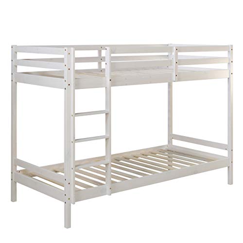 Homestyle4u Etagenbett 90x200 mit Stauraum Holz Weiß Doppelstockbett Hochbett 90x200 für 2 Kinder mit Lattenrost | Artikel 1431 Homestyle4u Etagenbett 90x200 mit Stauraum Holz Weiß Doppelstockbett Hochbett 90x200 für 2 Kinder mit Lattenrost | Artikel 1431