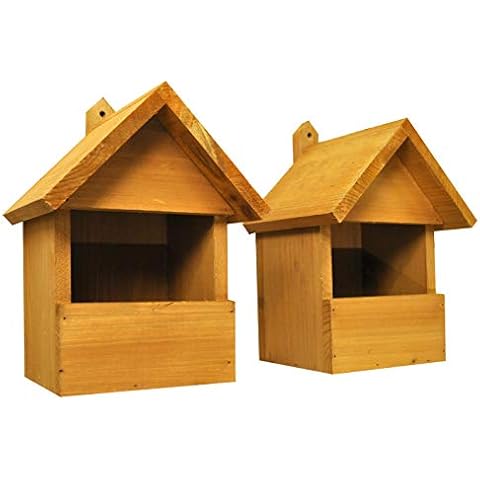 Selections Large Wooden Robin Birdhouses Pack Cover