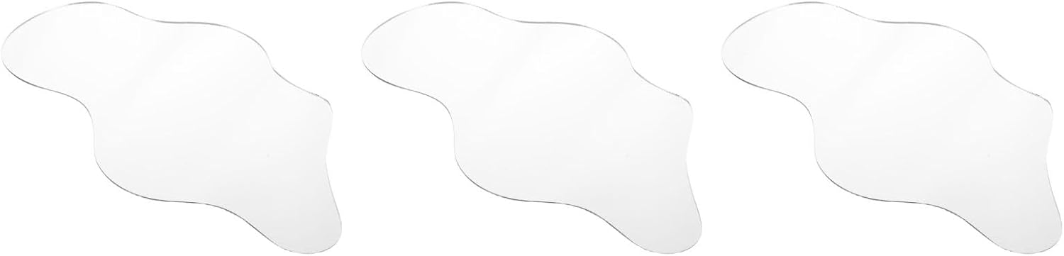 LUOZZY 3pcs Miniature Lake Landscape Accessories Irregular Shaped Mirror Pond Decorative Reflection Board for Christmas Village Scene