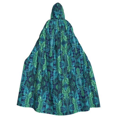 Cape à capuche tropicale unisexe pour cosplay et carnaval