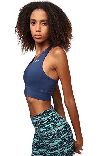 Image of Reebok Women's Polyester Lightly Padded Wire Free Classic Sports Bra