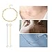ADMITRY 3 Pcs 925 Sterling Silver Necklace Extender, Durable Chain Extenders, Necklace Bracelet Anklet Jewelry Extension for Women (1 2 3 Inch)
