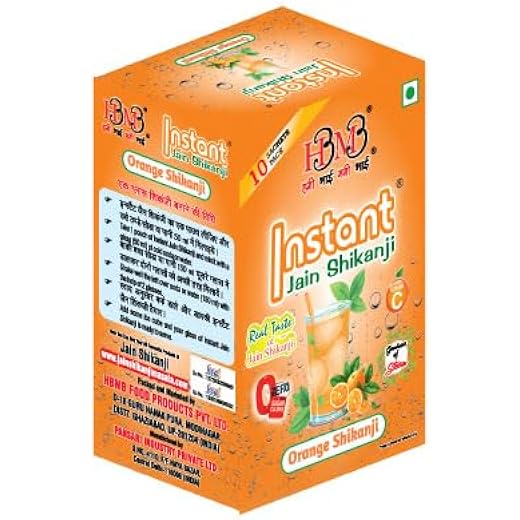Jain Shikanji Orange Drink Box (Sachet of 10)