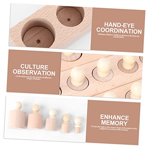 Ensemble de cylindres en hêtre POPETPOP pour un éveil sensoriel d'exception - 3