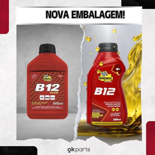 Aditivo oleo motor bardahl motores alc/gas bardahl b12 plus 500ML