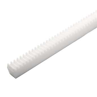 GTPBAO 1 Meter Plastic Straight Rack 1 Module Nylon Gear Rack 10x10x1000mm 10x12x1000mm 10x15x1000mm Transmission Motor Gear Rack Steering Hardware10x10x1000mm