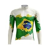Maillots De Ciclismo Para Hombre - Jersey De Otoño Para Hombre, Manga Larga, Equipo De Brasil, Deportes, Bicicleta, Ropa De Ciclismo, Primavera, Mtb, Camiseta Para Bicicleta, Tops, Camisa, Chaqueta