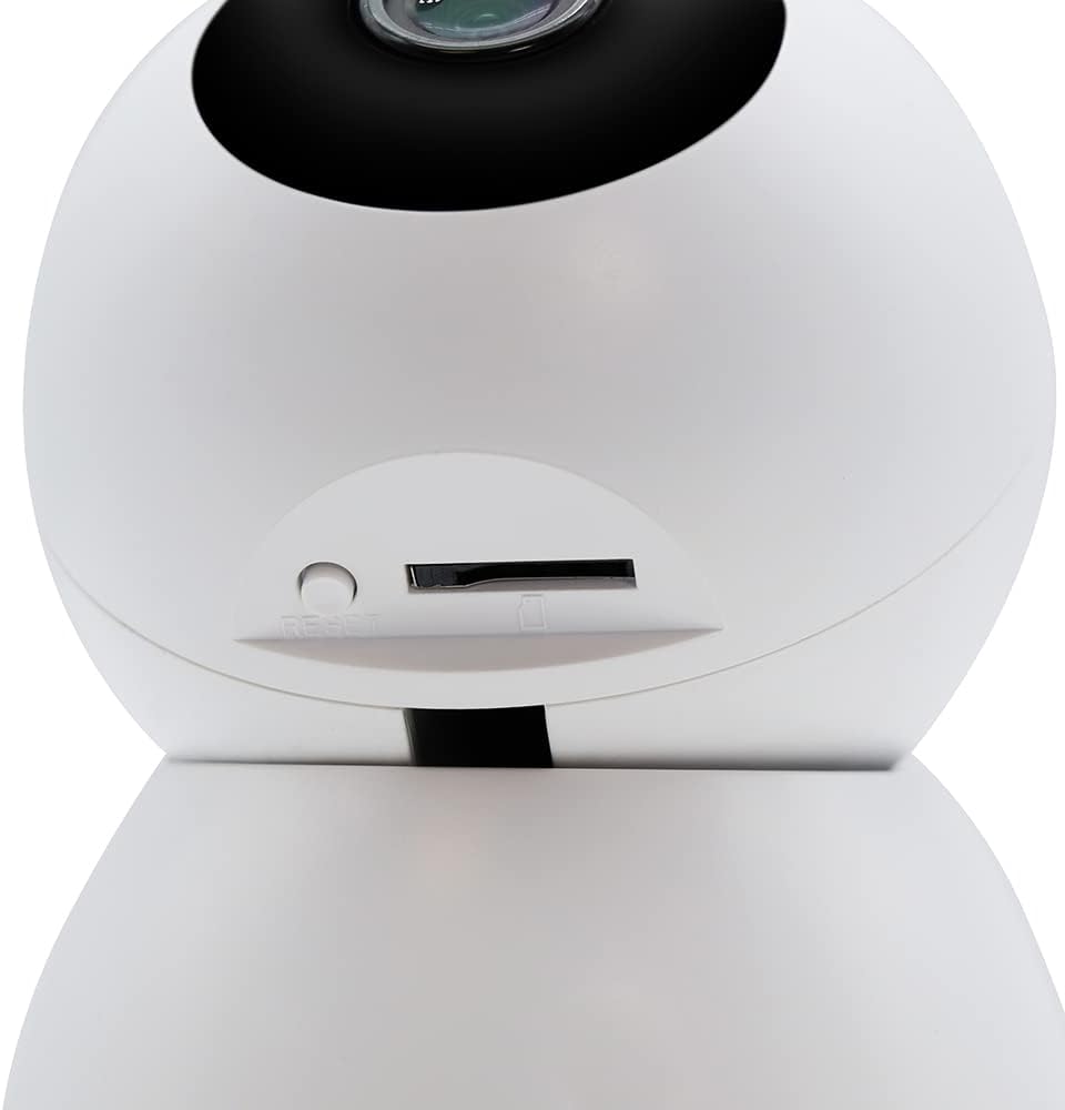 Metronic 495728 – Cámara vigilancia Interior Inteligente Wi-Fi 360º, Full HD 1080p, Detector de Movimiento, LED infrarrojo para visión Nocturna, Audio bidireccional 8