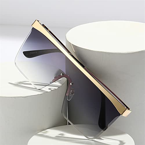 GAOXIN Large Frame Men and Women Sun Shading Sunglasses Outdoor Beach Vacation (Color : B, Size : Medium)2