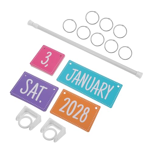 OUNONA 年から年対応 教室用翻?日?カード 耐久性素材採用 可能ホルダー付き 大型壁掛けカレンダー 小学校向け学習ツールとして