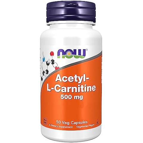 Now Foods Acetyl-L-Carnitine 500mg Vegan Capsules Cover