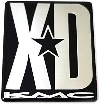 1 ملصقات مكبرات الصوت من سلسلة Kmc Xd 1 5 Tall X 1 25 شعار الألمنيوم الواسع المصنع 3M