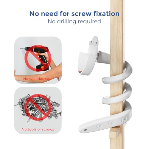 Soporte para vigilabebés compatible con Philips Avent SCD923/26, SCD921/26, SCD643/26, SCD951/26 – Soporte flexible para cámara sin taladrar, fácil montaje para cuna y estantería - imagen 4