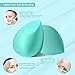 Makeup Sponge Set DUAIU 4Pcs Blender Beauty Foundation Blending Sponge, Flawless for Liquid, Cream, and Powder, Professional Streak Free Application Blend, Makeup Sponges with Storage Box(Aquamarine)