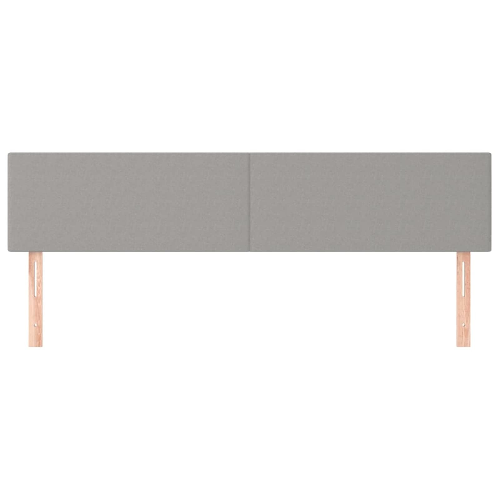 Cabeceros 2 Unidades, Cabezal De Cama, Cabezales Dormitorios Modernos, Cabecera para Cama, Cabeceira Cama, de Tela Gris Claro 90x5x78/88 cm