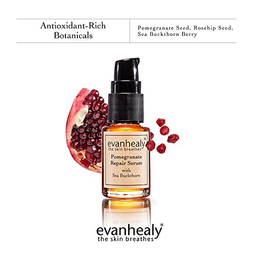 Evanhealy Pomegranate Repair Serum | Organic Sea Buckthorn Berry Oil With Rosehip Seed | Balance, Moisturize, & Nourish Facial Skin #TOP4