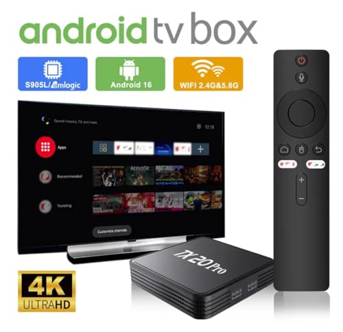 Image of TX20 Pro Android 4K SMART TV Box with Voice Remote, WiFi, Chromecast Built-in & Google Play Store Support (8 /128 GB)