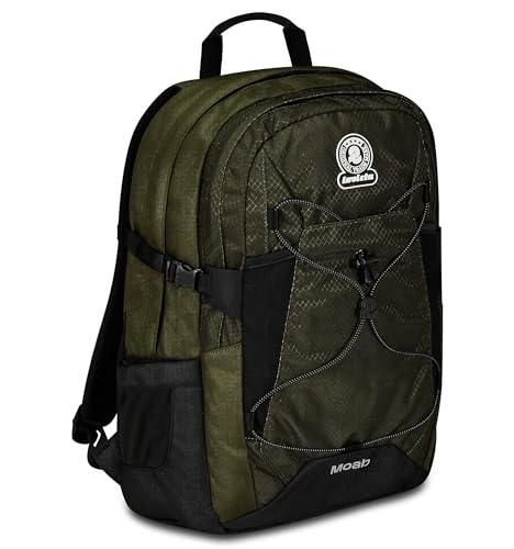 Sac à dos Moab Solid Grs Invicta vert moderne avec grand compartiment unisexe