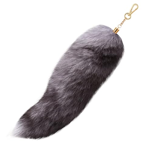 LIURFLNC Therian Tail, 40cm Fuchsschwanz, Fox Tail, Furry Tail, Natürliche...