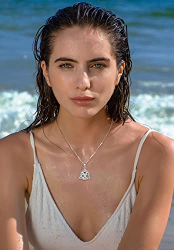 Eudora Sterling Silver Celtic Knot Necklace For Women, Trinity Knot Necklaces Jewelry Pendant Gift For Women Girl Sister Friend, 18Inch #TOP5