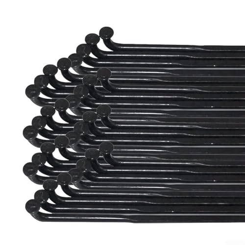 HEIBTENY 260 mm/275 mm/289 mm radios de acero y pezón, 24 unidades, para bicicleta de 27,5/26/29 (275 mm)