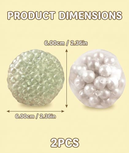 Image of 2Pcs Cheese Squishy, Taba Squishy, Dumpling Squishy-Stretchy Food-Shaped Sensory (White and Green)