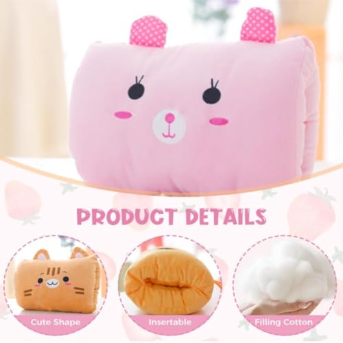 Image of Kids Cartoon Hand Pillow Hand Warmer Rest Weak Hero Arm Pillow Suho Non-Electrical Travel Essentials,9colors(Light Pink)