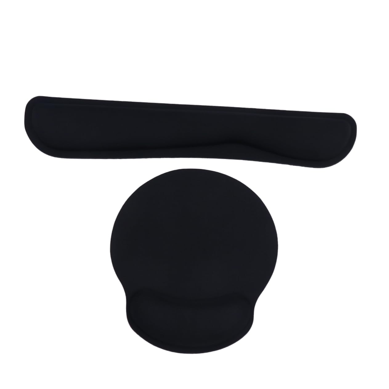 2sätze Teiliges Set Ergonomische Handgelenkauflage Und Mauspad Mit Memory-schaum Komfortable Unterstützung Für Büro Und Gaming Rutschfest Und Formbeständig Schwarz