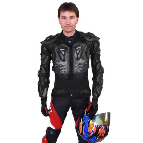 Armadura de cuerpo completo para motocicleta, equipo de protección de motocross, protector de columna vertebral de pecho de ATV para hombres, chaqueta protectora de motocicleta, armadura de equitación