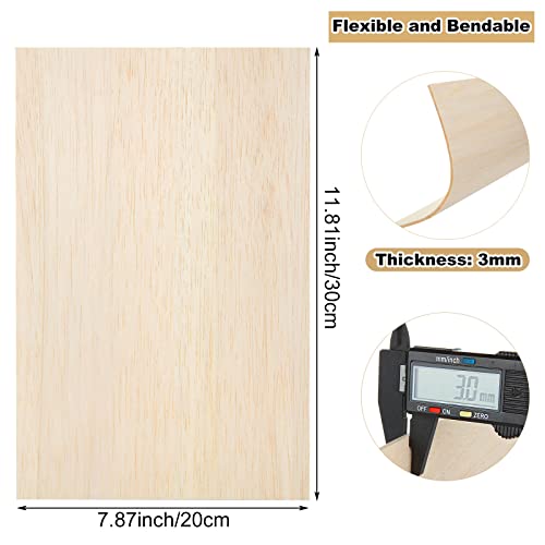 16 Pack 7.8”X 11.8”X 1/8”Balsa Wood Sheets Thin Craft Balsawood Sheets Unfinished Wood Board For Architectural Models Painting Wood Engraving Wood Burning School Projects #TOP1