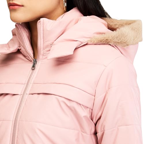 Image of Being Human Red Easy Fit Long Sleeves Detachable Women's Hoodie Clothing